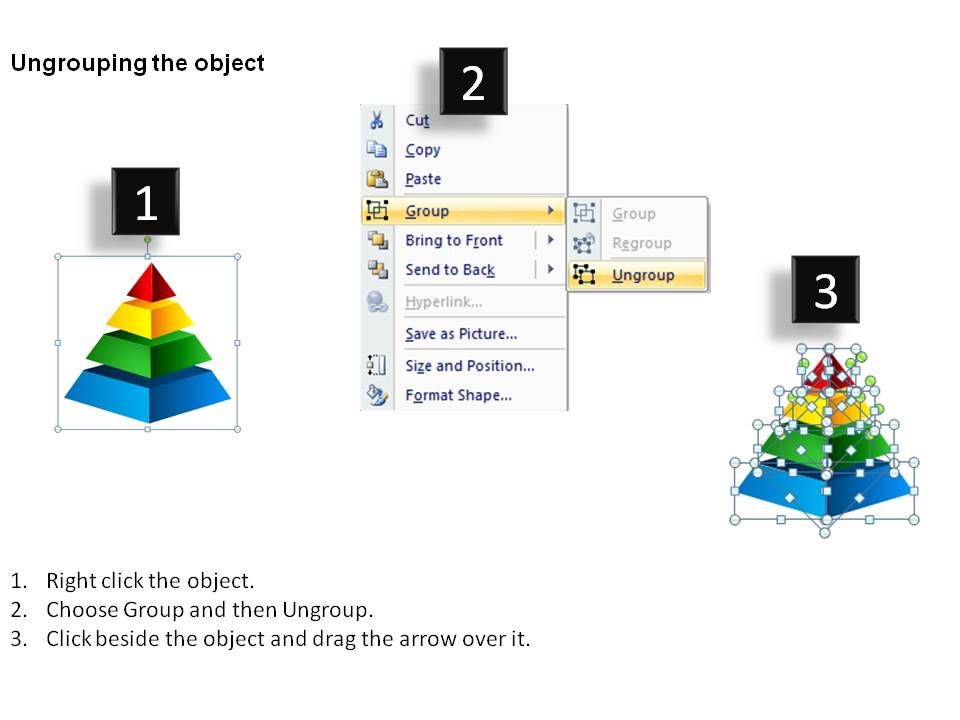 Pyramid Pie Chart Powerpoint Diagram Template