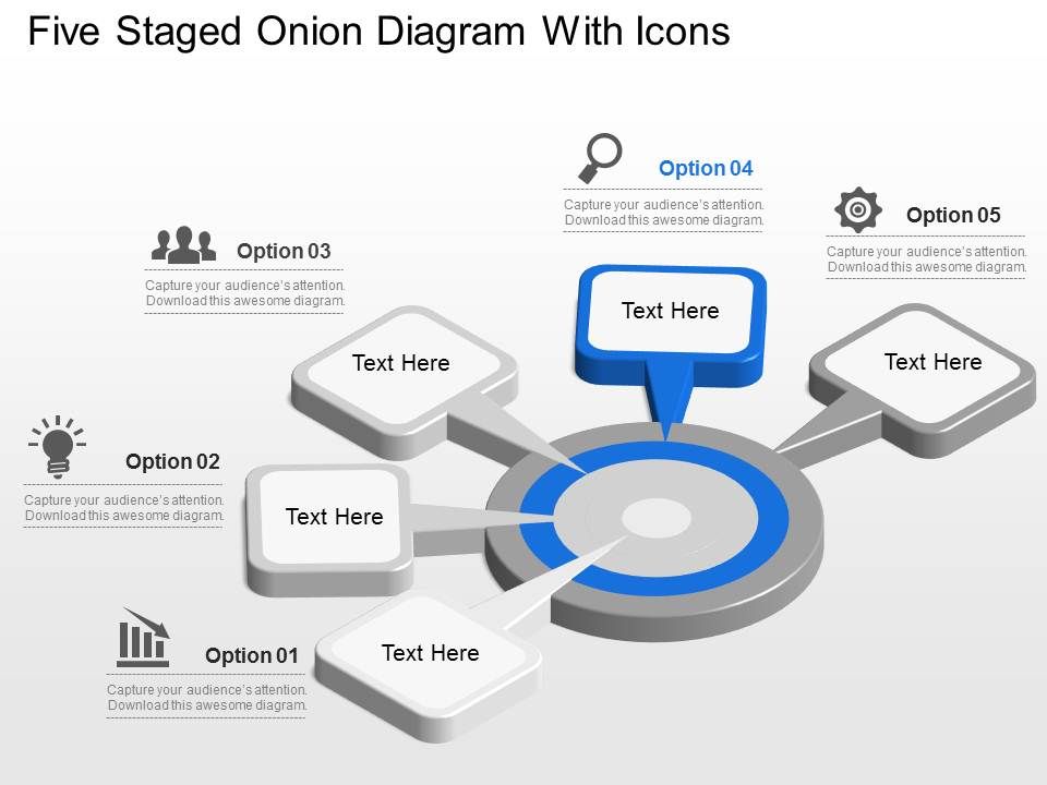 Rh Five Staged Onion Diagram With Icons Powerpoint
