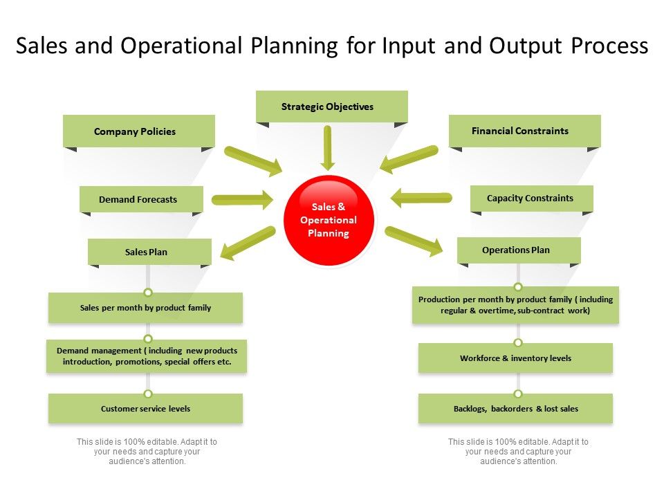 Sales And Operational Planning For Input And Output Process ...