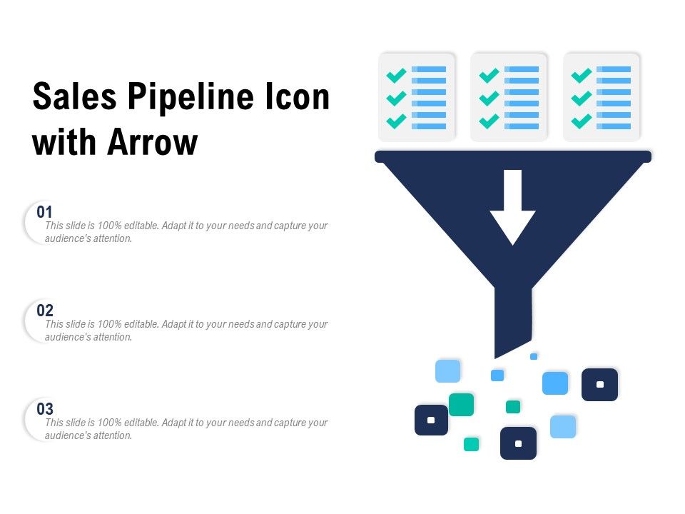 Sales Pipeline Icon With Arrow | Presentation PowerPoint Diagrams | PPT ...