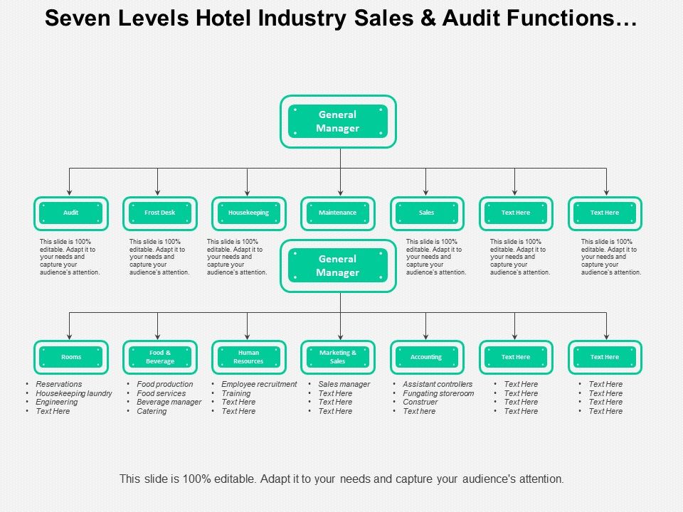 Seven Levels Hotel Industry Sales And Audit Functions Org ...