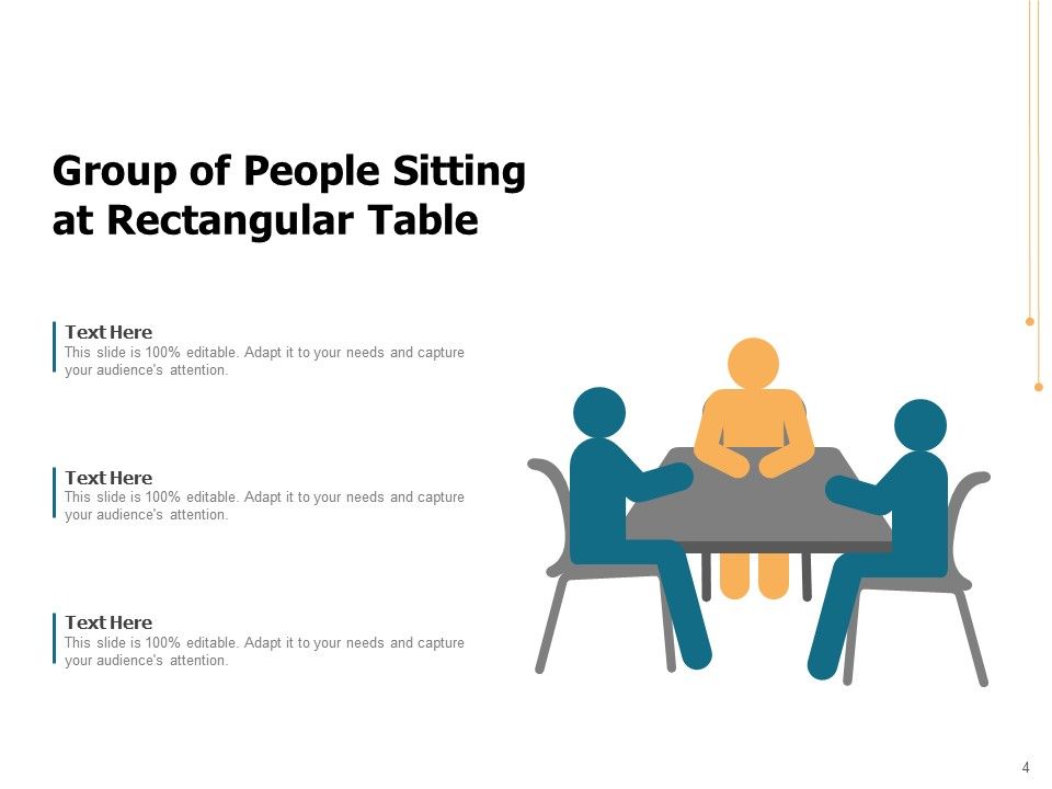 Table Group Rectangular Round Employees, Round Table Group