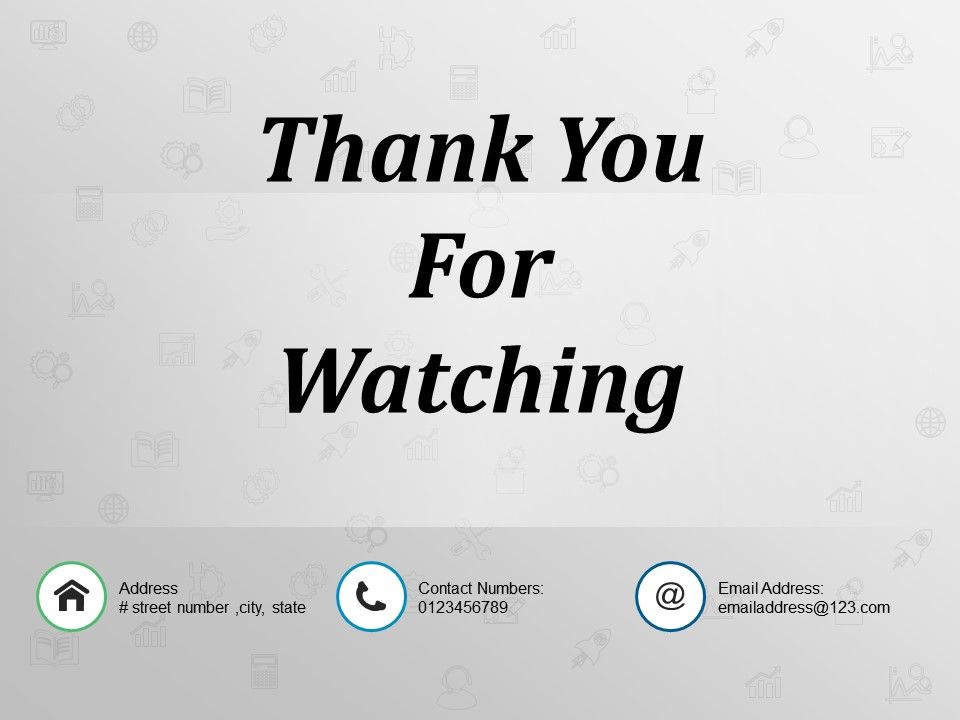 Thank You For Watching Powerpoint Themes Template Presentation