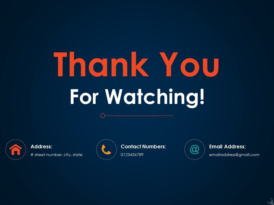 Thank You For Watching Ppt Icon Design Ideas Presentation