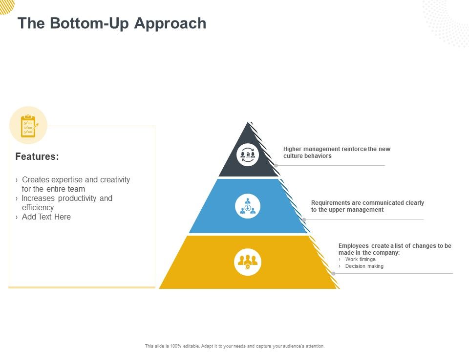 What is the meaning of bottom up approach at edward criss blog