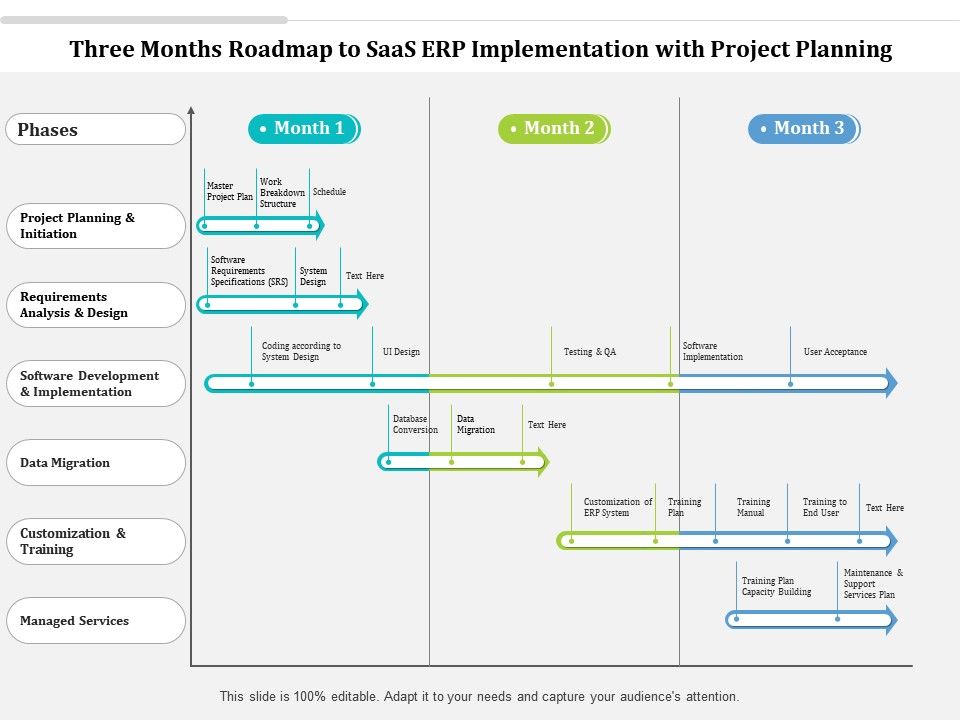 Three Months Roadmap To SaaS ERP Implementation With Project Planning ...