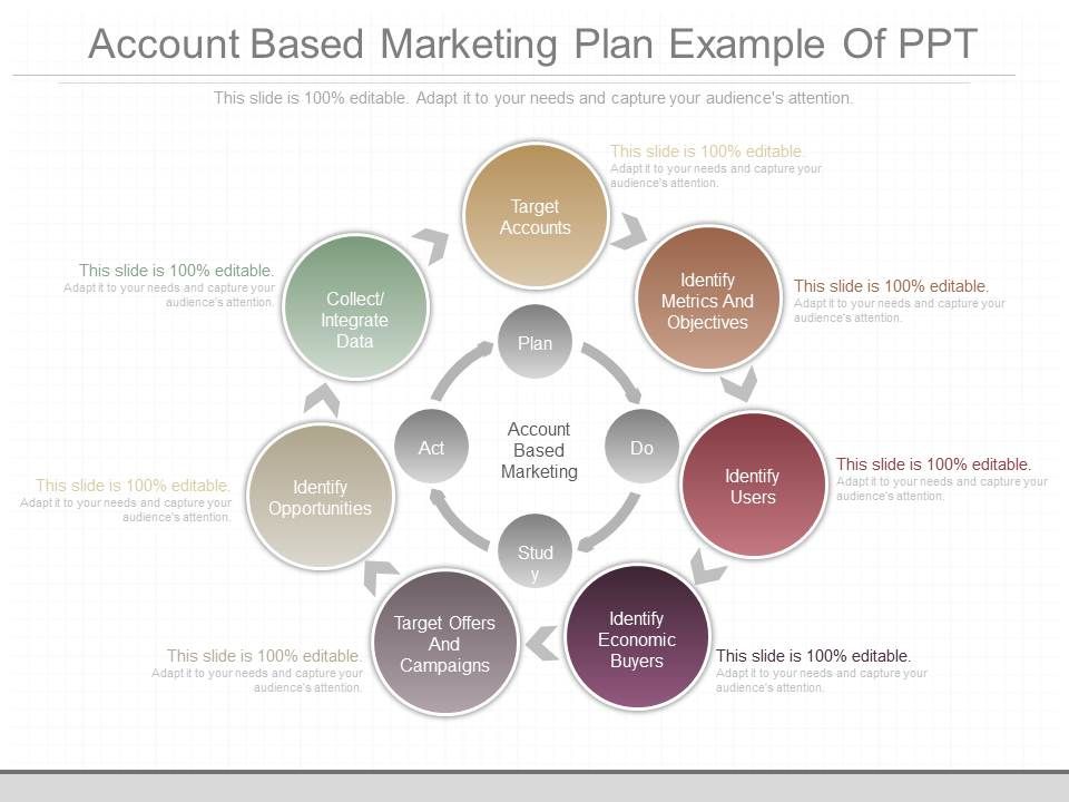 Unique Account Based Marketing Plan Example Of Ppt PowerPoint