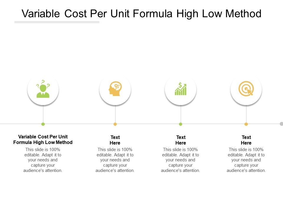 Variable Cost Per Unit Formula High Low Method Ppt Powerpoint Presentation Slides Design Cpb