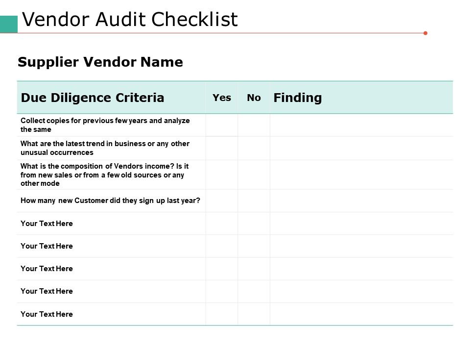 It Audit Checklist Template from www.slideteam.net