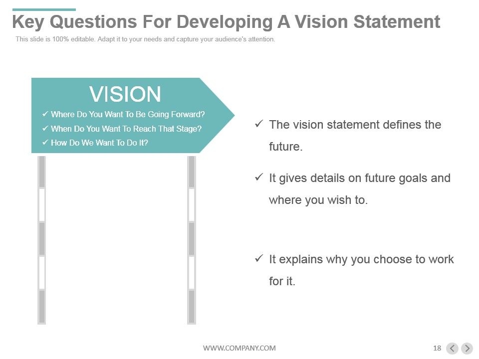 business plan vision and mission example