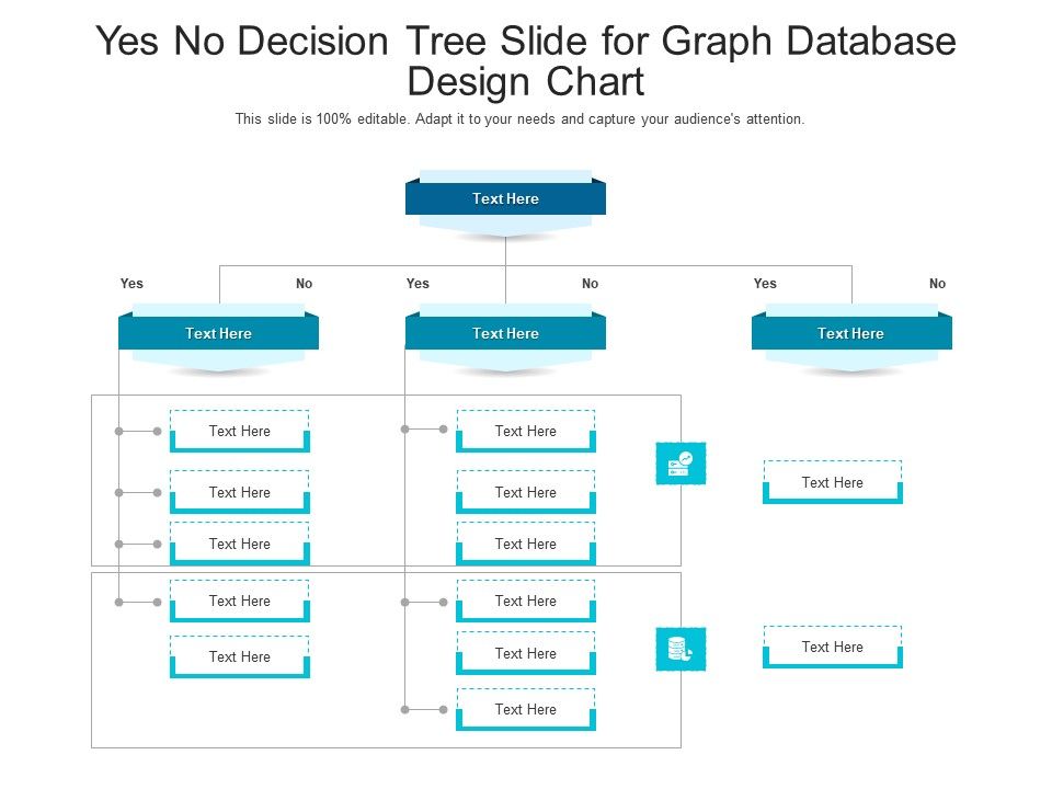 Yes No Decision Tree Slide For Graph Database Design Chart Infographic