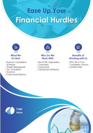 Financial consultant two page brochure