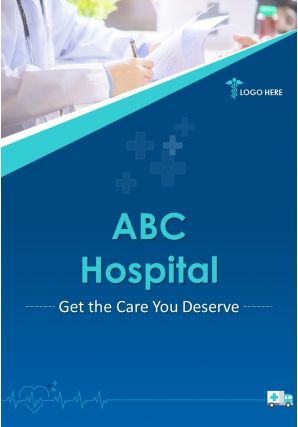 Medical clinic flyer two page brochure template