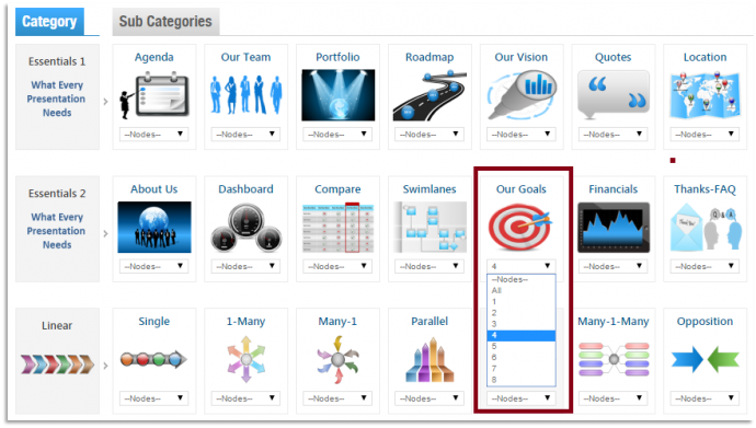 PowerPoint Template Finder categories