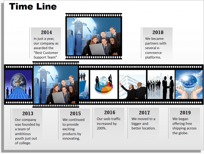 Using Filmstrip in PowerPoint- Awesome Business PPT Template
