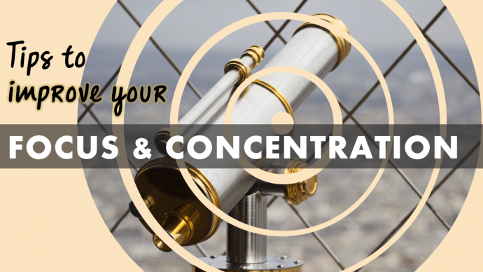 Tips to improve your focus and concentration slide looks better with concentric design