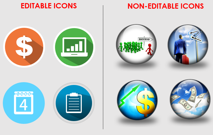 Types of Icons- Image Icons and Vector Icons