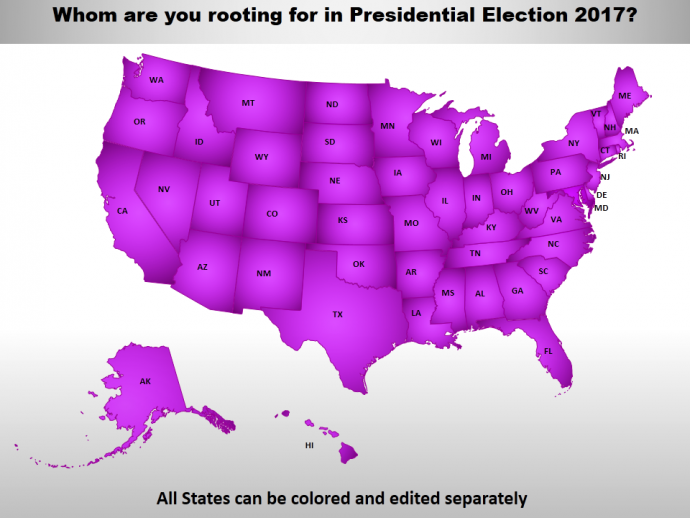American States to vote for their favorite Presidential Candidate