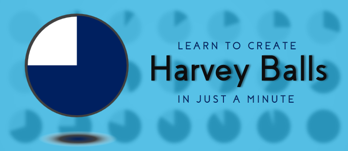 PowerPoint Tutorial #12- How to Design Harvey Balls in Just a Minute!
