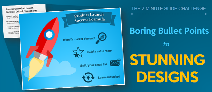 2 Minute Slide Challenge: From Boring Bullet Points to Stunning Designs!