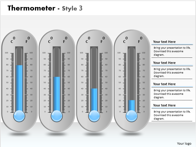 Professional Thermometer PowerPoint Template