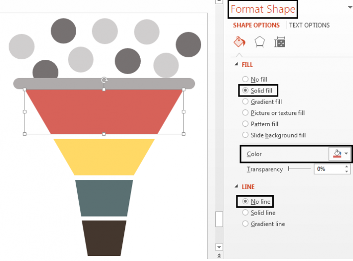 Format Colors in the Funnel