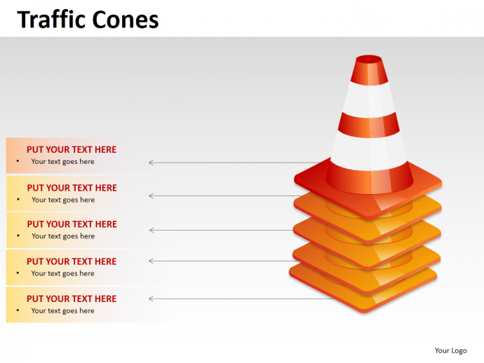 Traffic Cones PowerPoint Design