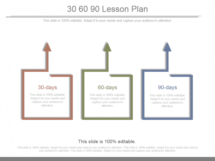 30 60 90 Lesson Plan PowerPoint Slides