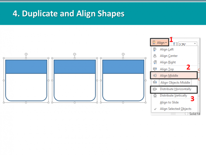 Duplicate and Align Shapes