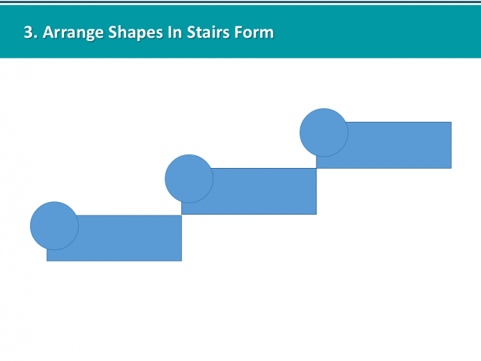 Duplicate and Arrangle Shapes In Stairs Form