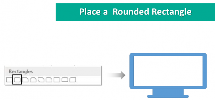 Place a Rounded Rectangle