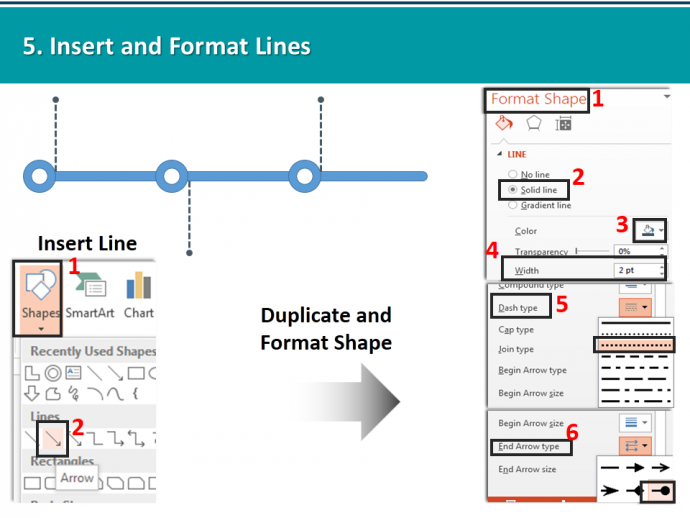 Insert and Format Lines