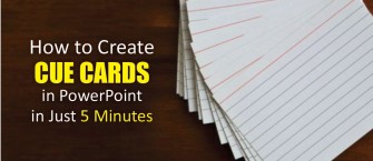 How to Create Cue Cards in PowerPoint in Just 5 Minutes
