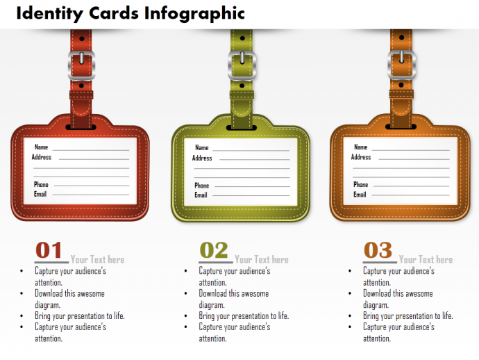 Business Plan Identity Cards Infographic Image Slide PowerPoint Template