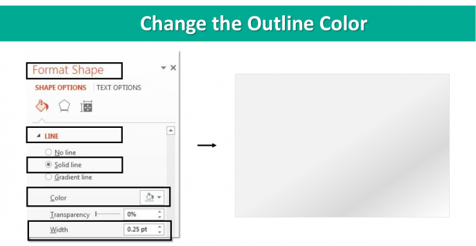 Change the Outline Color