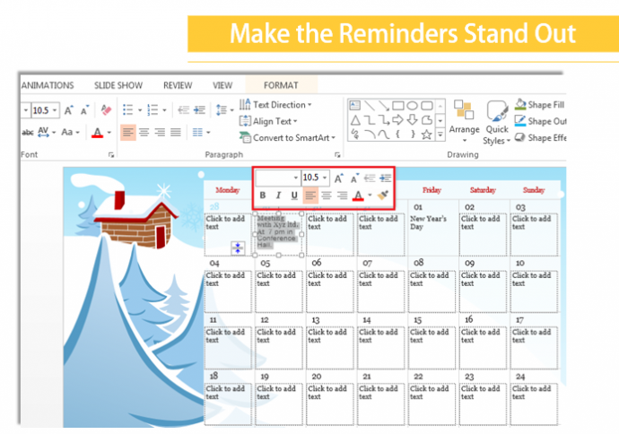 Make The Reminders Standout