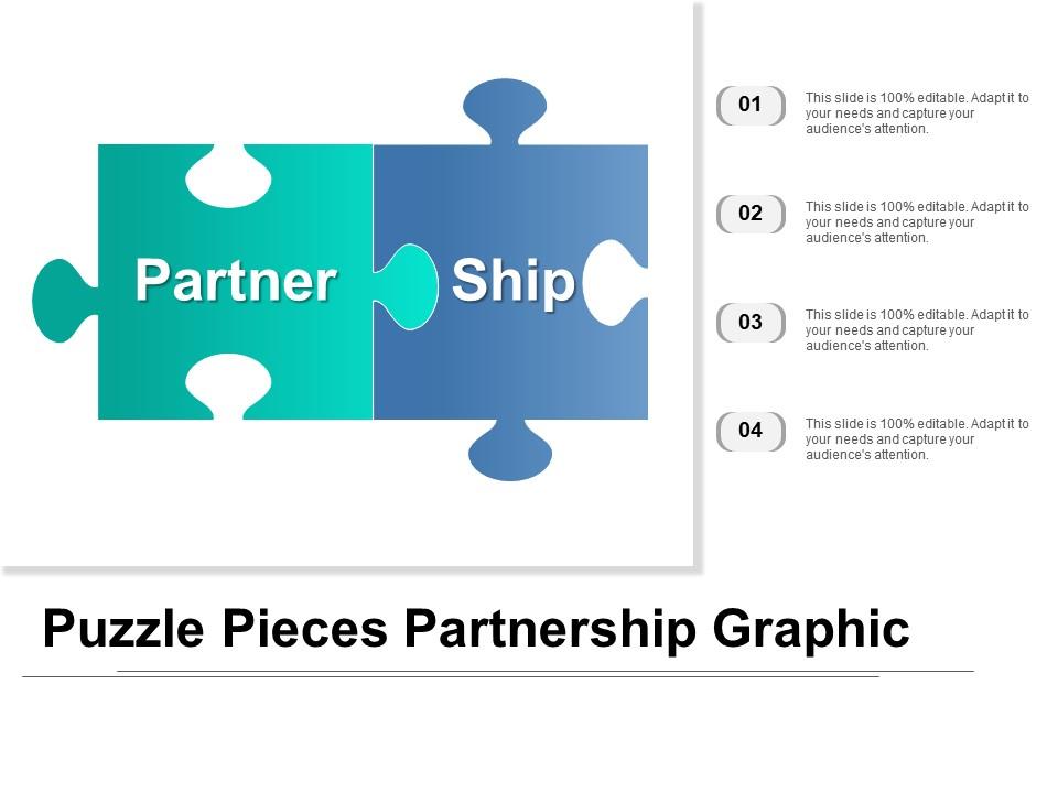 Puzzle Pieces Partnership Graphic PPT Template