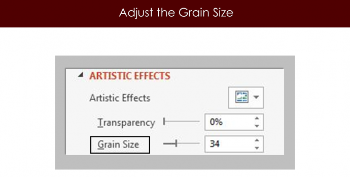 Adjust the Grain Size