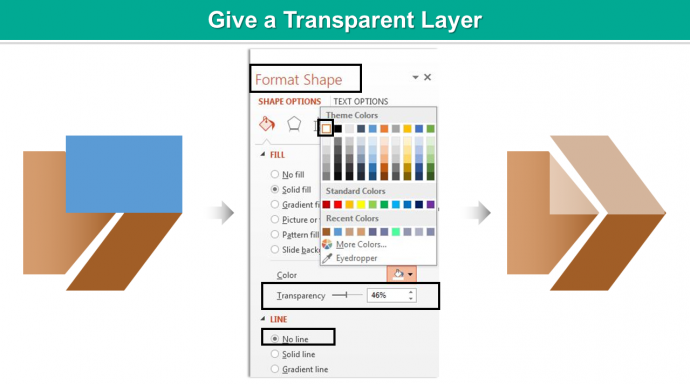 Give a Transparent Layer