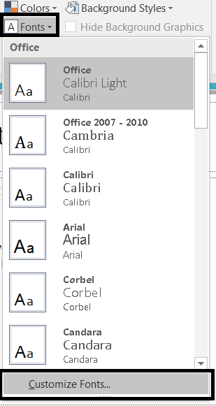 How to Customize Fonts in Slide Master in PowerPoint