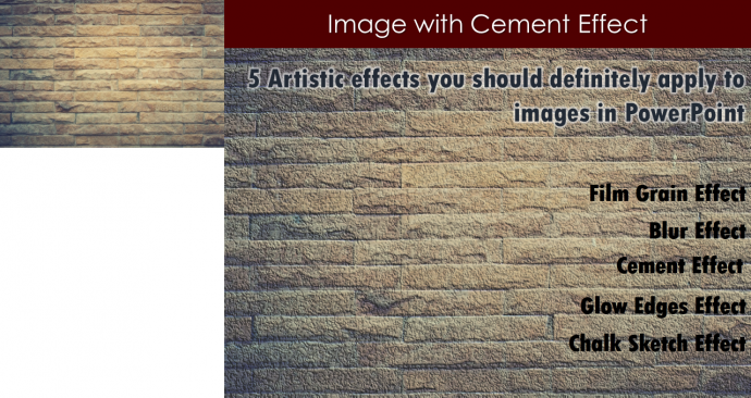 Image with Cement Effect