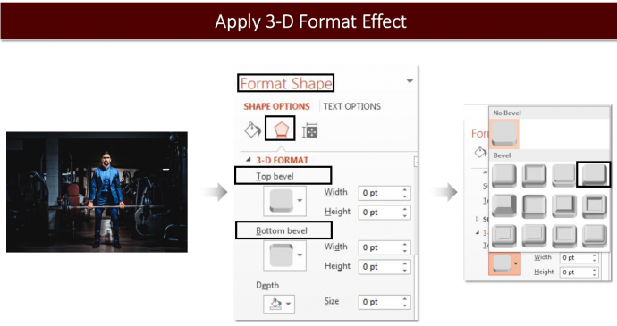 Apply 3-D Format Effect