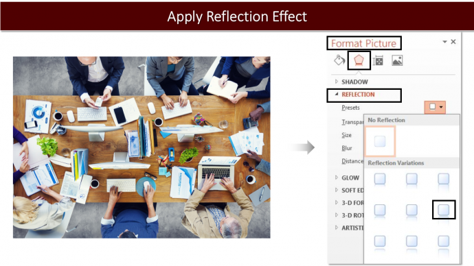 Apply Reflection Effect