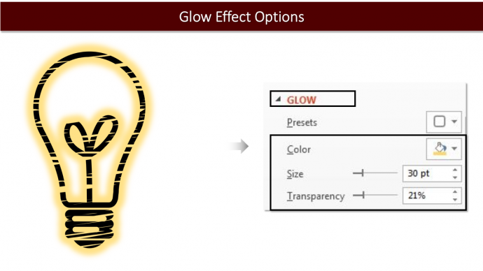 Glow Effect Options