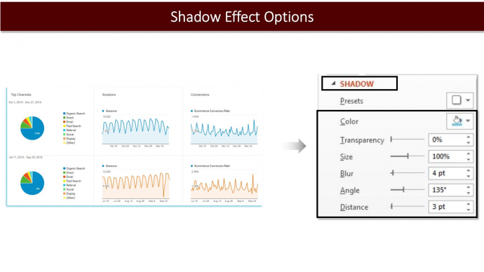 Shadow Effect Options