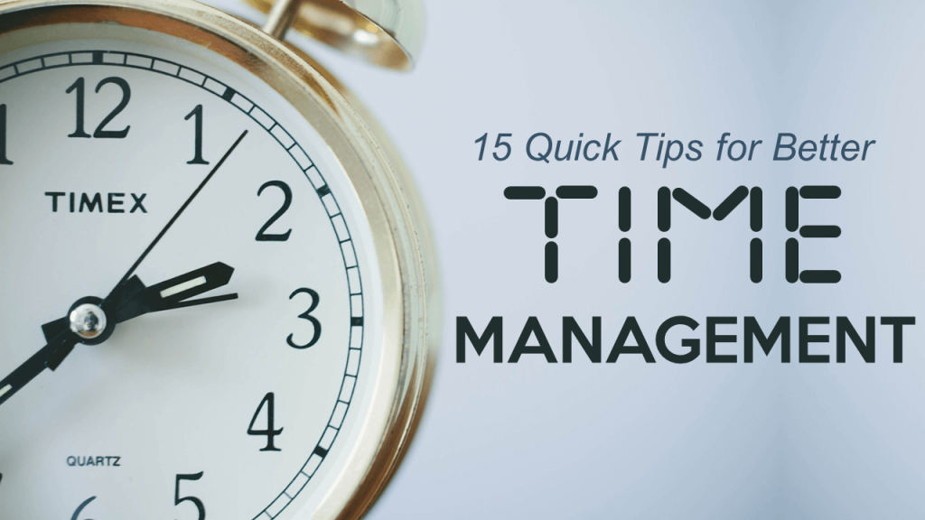 Tips for Better Time Management- PowerPoint Presentation Cover Slide