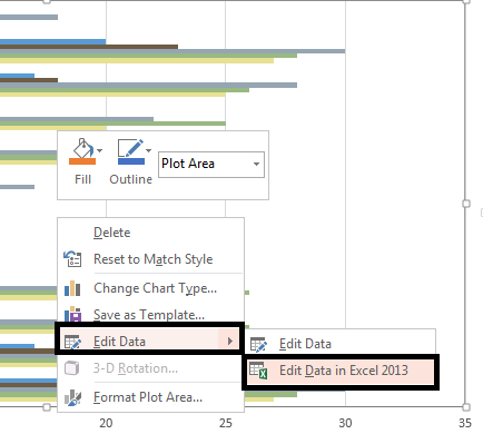 Click Edit Data in Excel