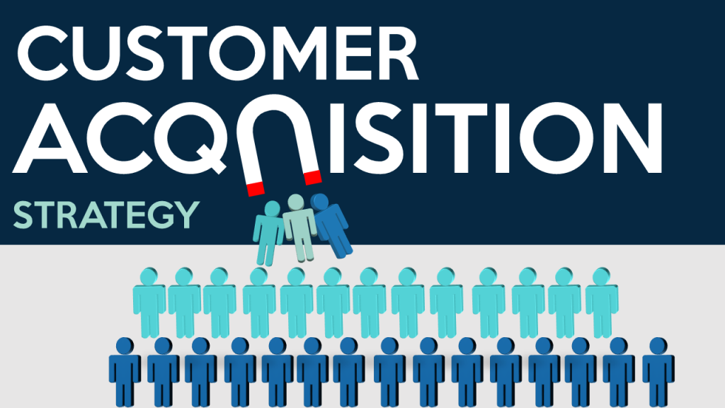 Customer Acquisition Strategy- PowerPoint Presentation Cover Slide