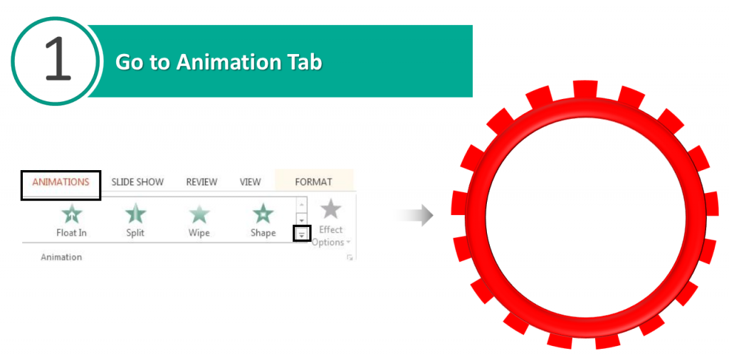 Go to Animation Tab