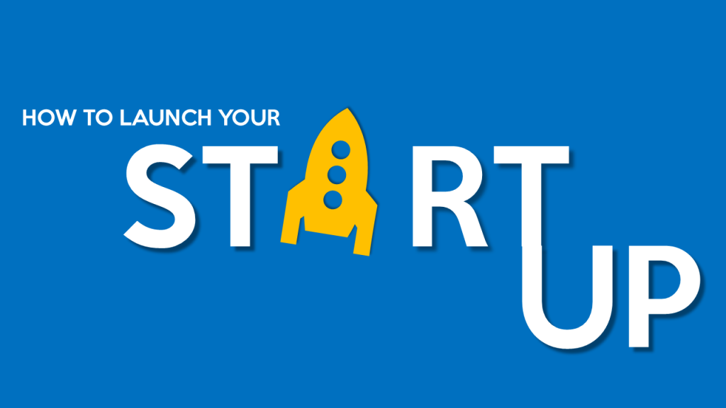 How to Launch Your Startup Cover Slide PowerPoint
